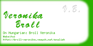 veronika broll business card